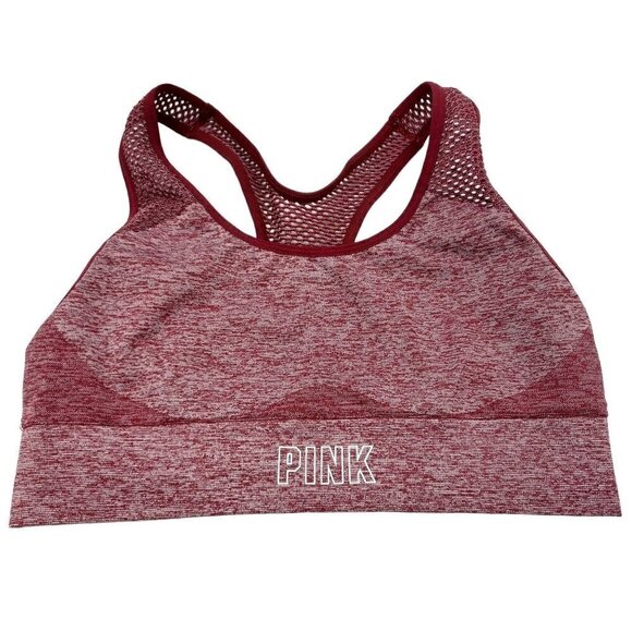 PINK VS Seamless Lightly Lined Sports Bra In Merlot Night Women's S Activewear - Picture 1 of 9